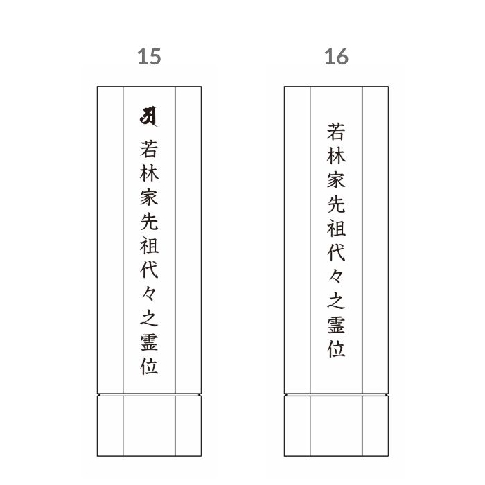 【Aパターン】俗名彫A